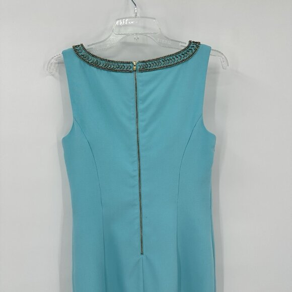 LILLY PULITZER shift sheath dress turquois blue 6 - Picture 7 of 10